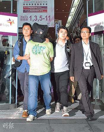 香港珠寶展3天5竊案 5名內地珠寶大盜落網